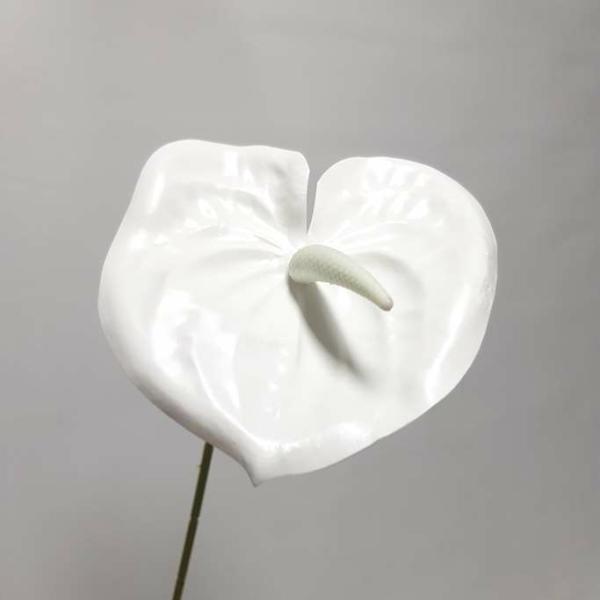 Lily Stems |  Anthurium Lily Flower White 60Cm Artificial Flowers Lily Stems