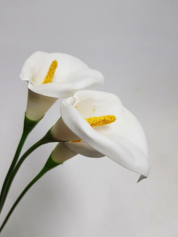 Lily Stems |  Artificial Calla Lily White 56Cm Artificial Flowers Lily Stems