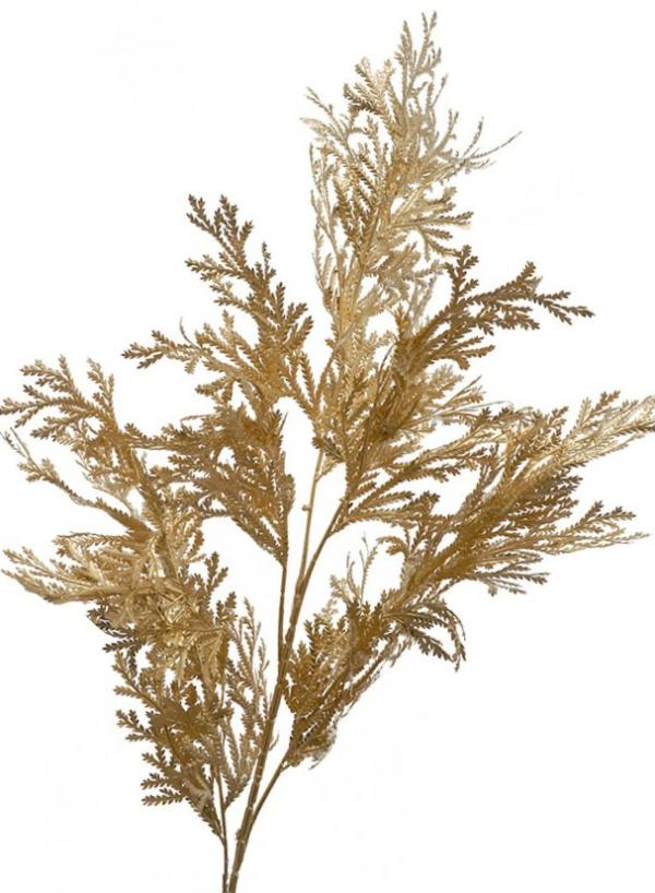 Metallic Bling & Sparkle |  Artificial Cedar Gold 110Cm Artificial Flowers Metallic Bling & Sparkle