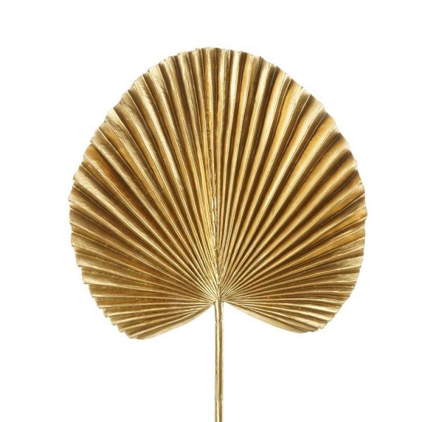 Metallic Bling & Sparkle |  Artificial Fan Palm Gold 72Cm Artificial Flowers Dried Flowers