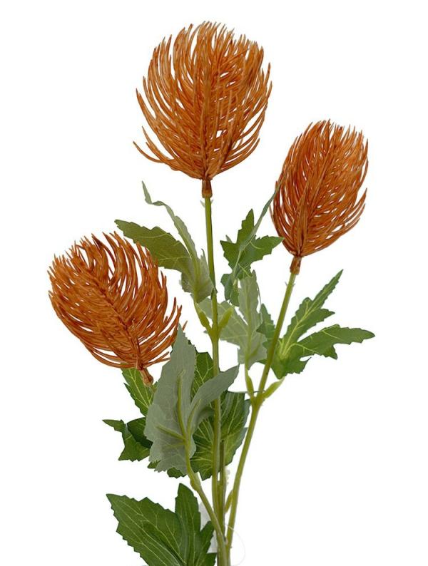 Native Flowers |  Artificial Banksia Spray Orange 69Cm Artificial Flowers Native Flowers