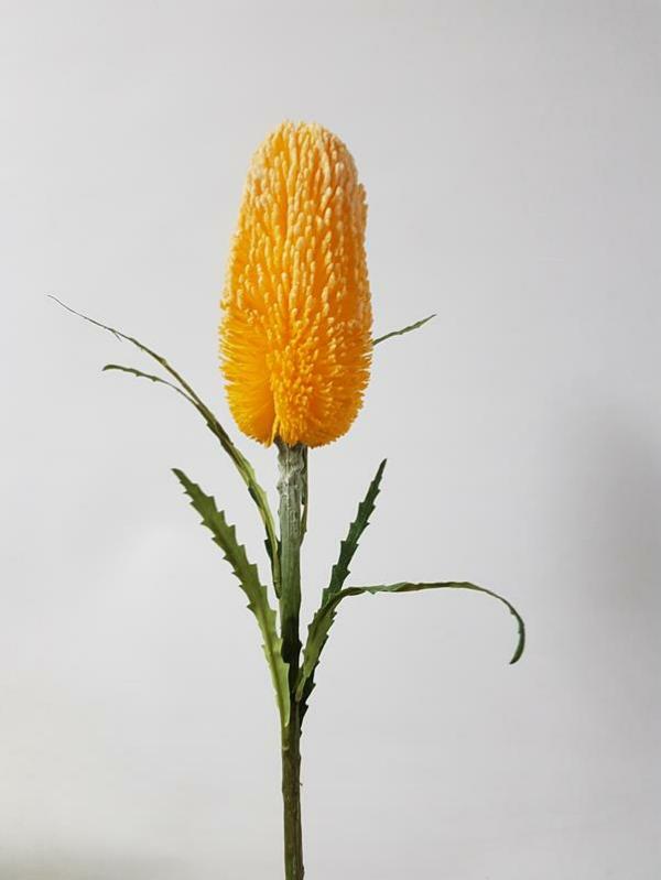 Native Flowers |  Artificial Banksia Yellow 72Cm Artificial Flowers Native Flowers