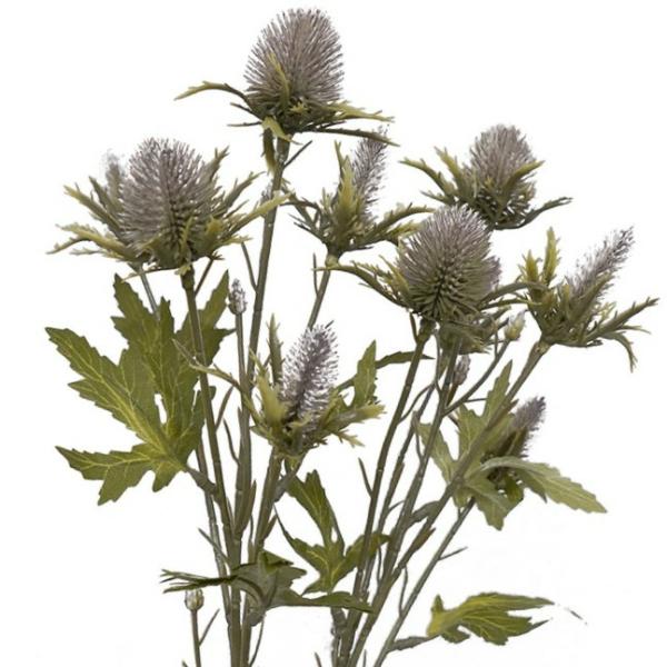 Native Flowers |  Artificial Sea Holly Spray  Mauve 78Cm Artificial Flowers Native Flowers