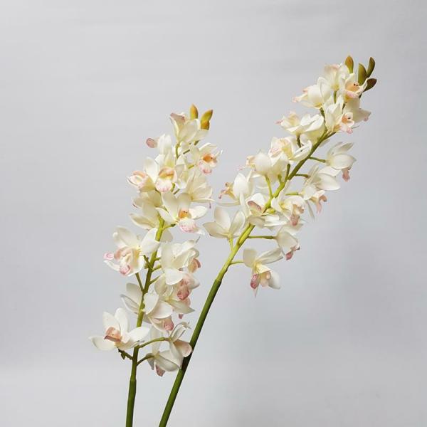 Orchids |  Artificial Cymbidium Orchid Cream Pink 76Cm Artificial Flowers Orchids