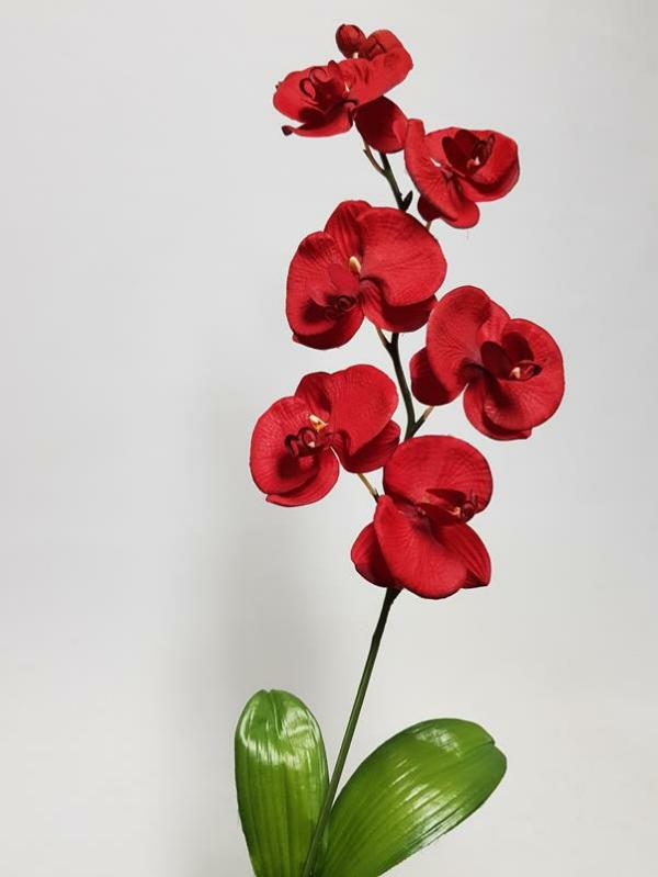 Orchids |  Artificial Moth Orchid Red 85Cm Artificial Flowers Orchids