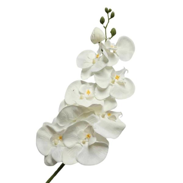 Orchids |  Artificial Phalaenopsis Orchid White 95Cm Artificial Flowers Orchids