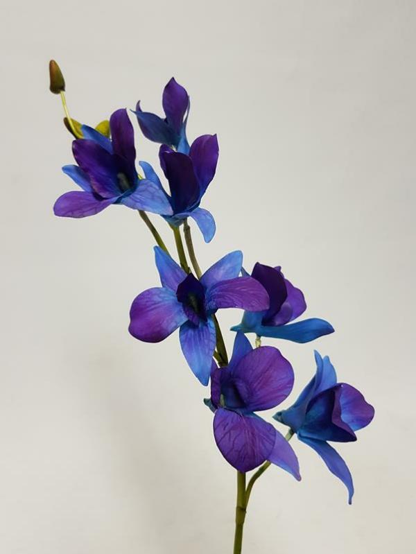 Orchids |  Artificial Singapore Orchid Galaxy Blue 45Cm Artificial Flowers Orchids