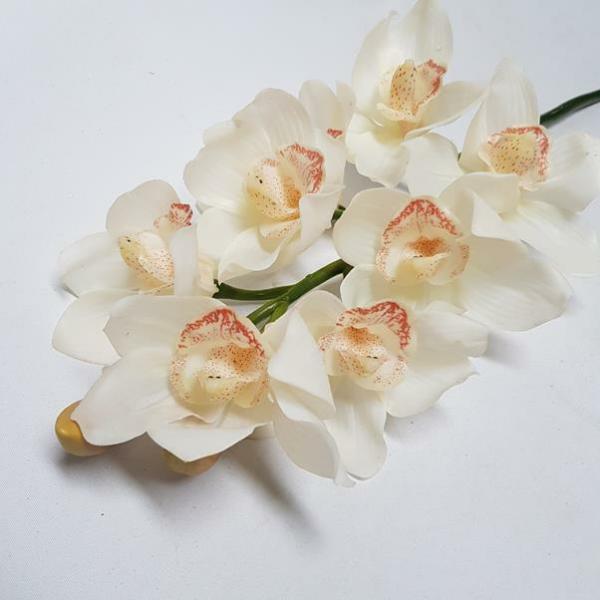 Orchids |  Cymbidium Orchid Cream 72Cm Artificial Flowers Orchids