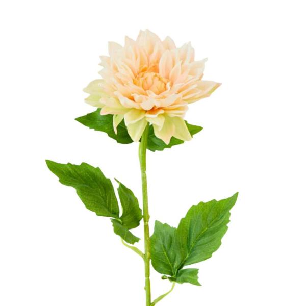 Real Touch Flowers |  Artificial Dahlia Rosalie Peach 52Cm Artificial Flowers Real Touch Flowers