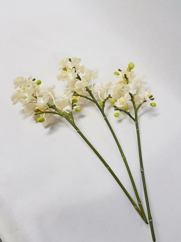 Real Touch Flowers |  Artificial Dendrobium Orchid White 33Cm Artificial Flowers Orchids