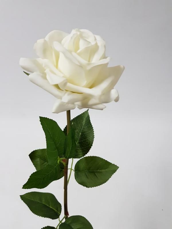 Real Touch Flowers |  Artificial Rose Anna White 75Cm Artificial Flowers Artificial Roses