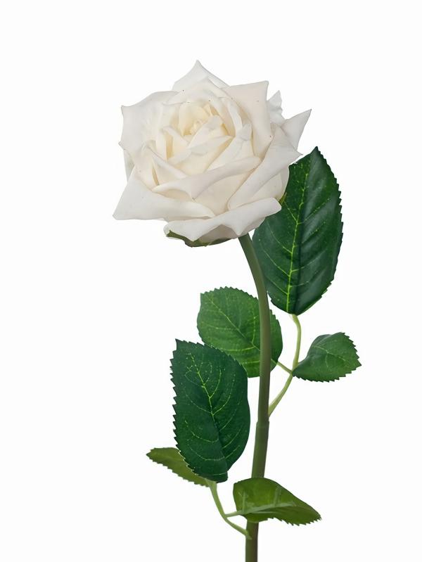 Real Touch Flowers |  Rose Louise White 46Cm Artificial Flowers Artificial Roses