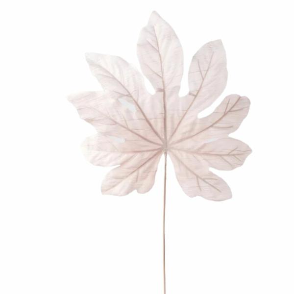 Single Leaf |  Artificial Japonica Leaf Mauve 93Cm Artificial Greenery Coloured Foliage