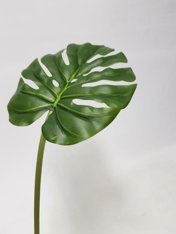 Single Leaf |  Artificial Monstera Leaf 60Cm Artificial Greenery Single Leaf