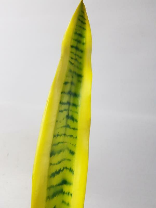 Single Leaf |  Artificial Sansevieria Leaf Yellow 90Cm Artificial Greenery Single Leaf