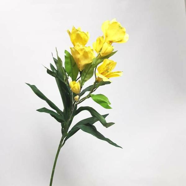 Spring Flowers |  Artificial Alstroemeria Flower Yellow 71Cm Artificial Flowers Spring Flowers