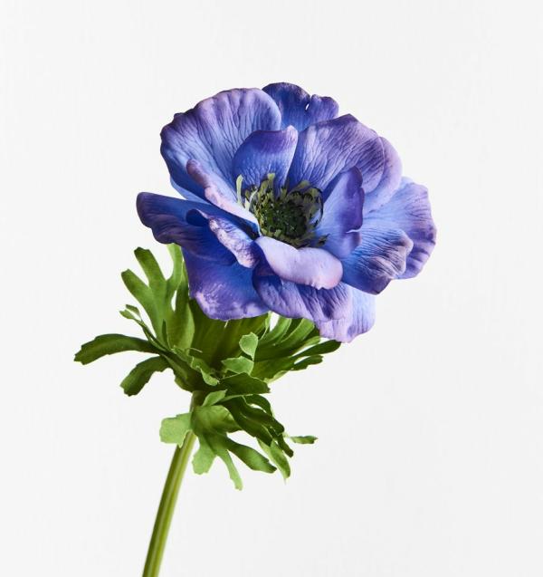 Spring Flowers |  Artificial Anemone Blue 52Cm Artificial Flowers Spring Flowers