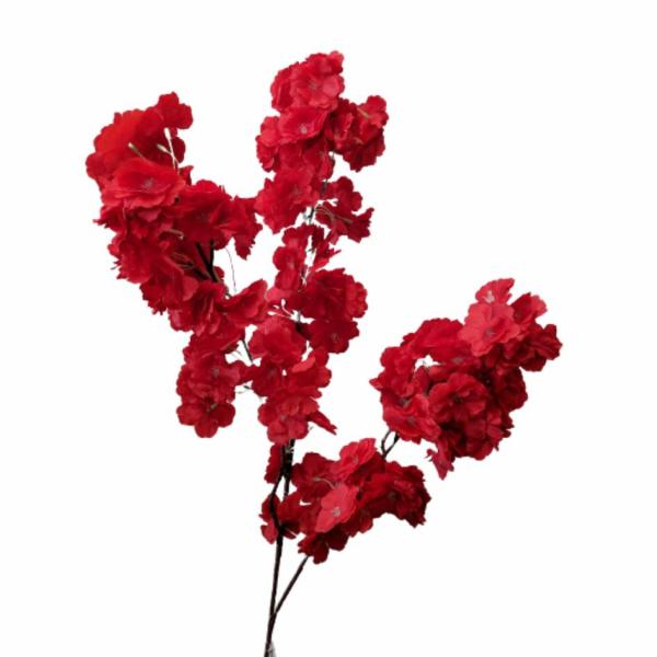 Spring Flowers |  Artificial Cherry Blossom Red 58Cm Artificial Flowers Spring Flowers