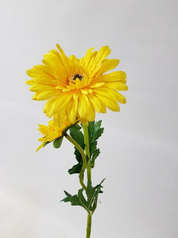 Spring Flowers |  Artificial Gerbera Spray Yellow 50Cm Artificial Flowers Spring Flowers