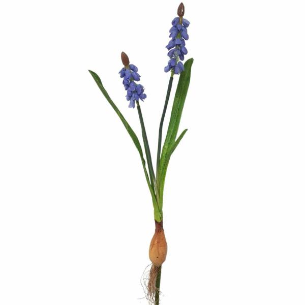 Spring Flowers |  Artificial Mini Grape Hyacinth Blue 35Cm Artificial Flowers Spring Flowers