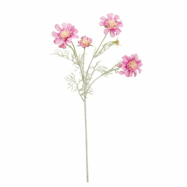 Spring Flowers |  Artificial Scabiosa Flower Dark Pink 60Cm Artificial Flowers Spring Flowers