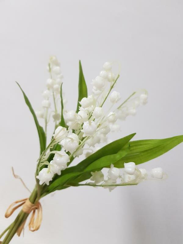 Spring Flowers |  Lily Of The Valley Bundle White 34Cm Artificial Flowers Spring Flowers