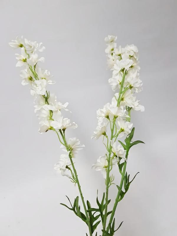 Stock & Delphiniums |  Artificial Delphinium Slim White 81Cm Artificial Flowers Stock & Delphiniums