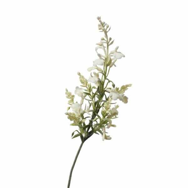 Stock & Delphiniums |  Mini Delphinium Larkspur White 41Cm Artificial Flowers Stock & Delphiniums