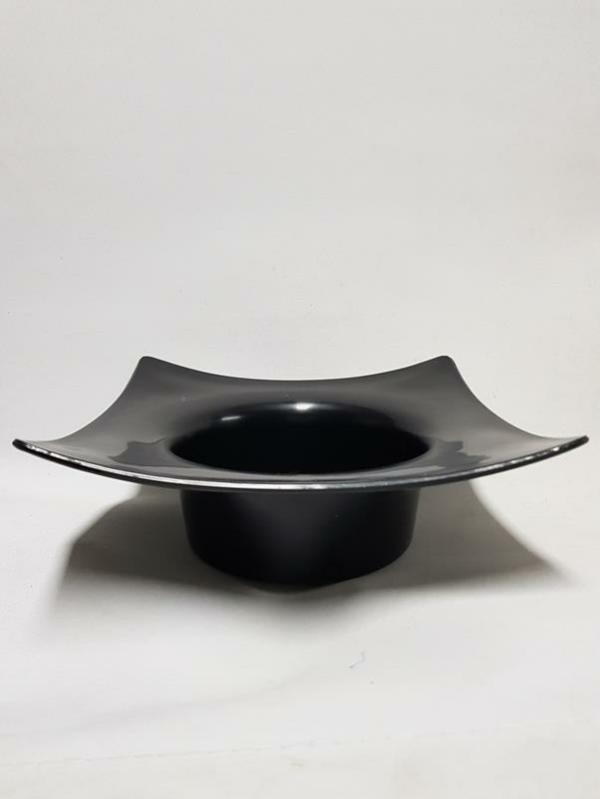 Trays And Bowls |  Florist Bowl Square W/Round Base 22Cm X 9Cm Floral Supplies Trays And Bowls