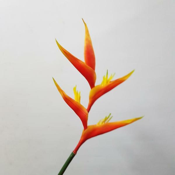 Tropical Flowers |  Artificial Heliconia Flower Orange 74Cm Artificial Flowers Tropical Flowers