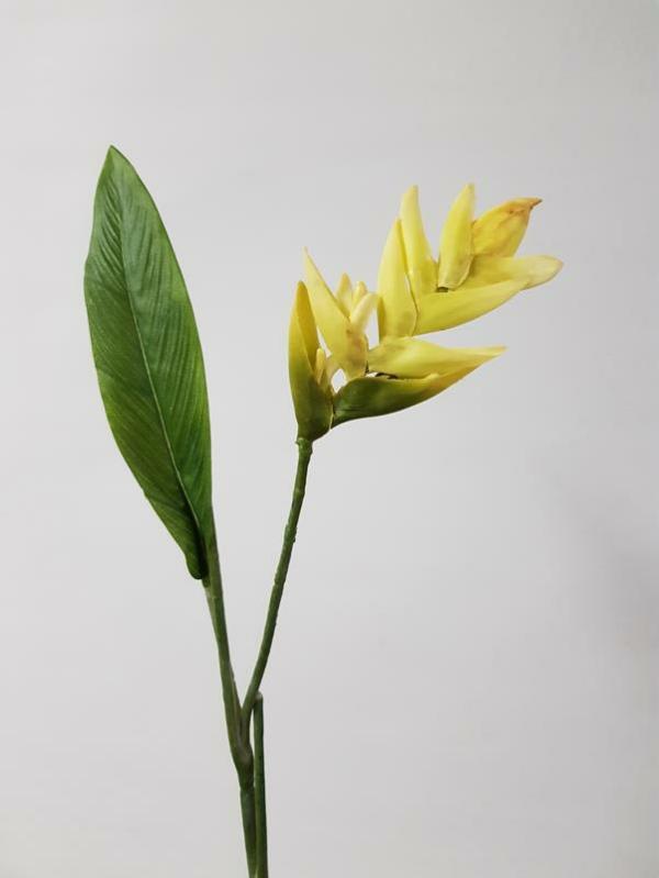 Tropical Flowers |  Artificial Heliconia Flower Pale Green72Cm Artificial Flowers Tropical Flowers