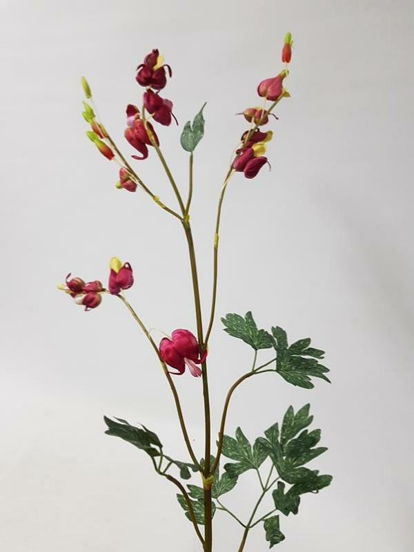 Wild Flowers |  Artificial Bleeding Heart Magenta 100Cm Artificial Flowers Wild Flowers