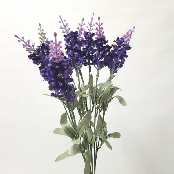 Wild Flowers |  Artificial Lavender Bunch Dark 40Cm Artificial Flowers Wild Flowers