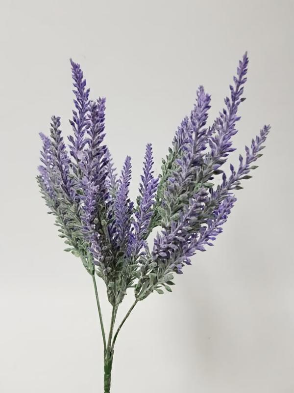 Wild Flowers |  Artificial Lavender Bush Purple 37Cm Artificial Flowers Fillers