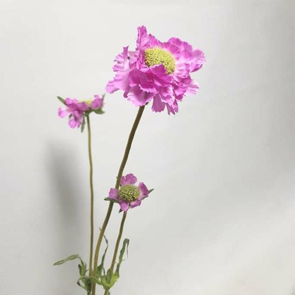 Wild Flowers |  Artificial Scabiosa Flower Purple 63Cm Artificial Flowers Wild Flowers