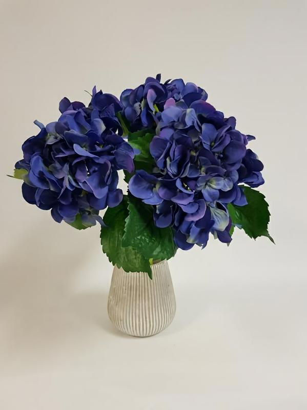 Artificial Hydrangeas |  Artificial Hydrangea Stem Royal Blue Artificial Flowers Artificial Hydrangeas