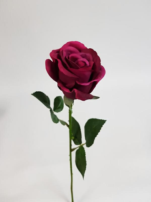 Artificial Roses |  Real Touch Rose Early Bloom Cranberry Artificial Flowers Artificial Roses