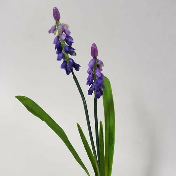 Spring Flowers |  Artificial Mini Grape Hyacinth Purple 35Cm Artificial Flowers Spring Flowers